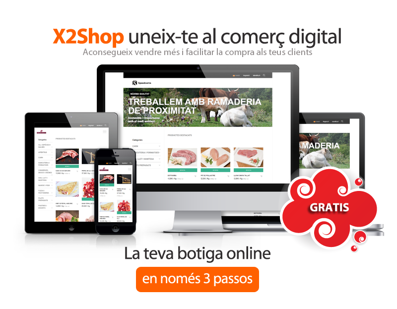 X2Shop, la teva botiga online